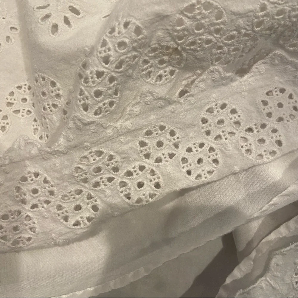 MADEWELL White Eyelet Lattice Dress Size 2 - Picture 6 of 9